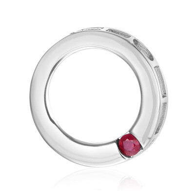 Colgante en plata con Rubí (MONOSONO COLLECTION)
