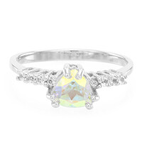 Anillo en plata con Topacio Rayo de Luna