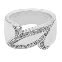 Anillo en plata con Topacio blanco
