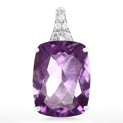 Colgante en plata con Fluorita de España