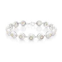 Brazalete en plata con Espectrolita