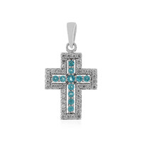 Colgante en plata con Apatita azul