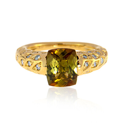 Anillo en oro con Andalucita (de Melo)