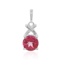 Colgante en plata con Topacio rosa