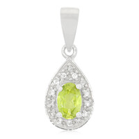 Colgante en plata con Peridoto de Manchú