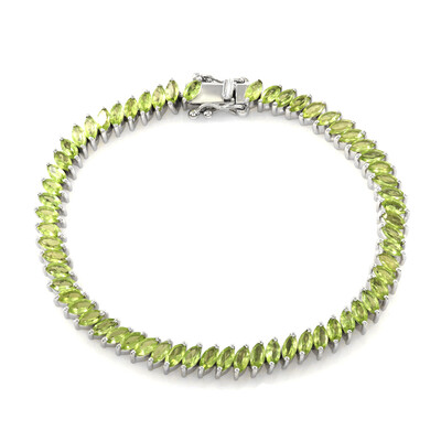 Brazalete en plata con Peridoto