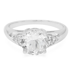 Anillo en plata con Goshenita