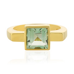 Anillo en plata con Amatista verde