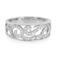 Anillo en plata con Zafiro blanco
