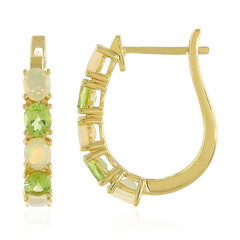 Pendientes en plata con Peridoto