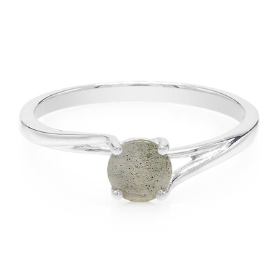 Anillo en plata con Espectrolita