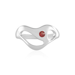Anillo en plata con Rubí de Tanzania