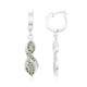 Pendientes en plata con Diamante fantasía