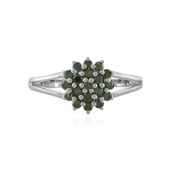Anillo en plata con Diamante I3 verde
