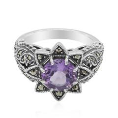 Anillo en plata con Amatista