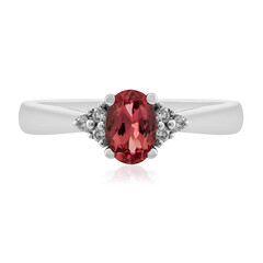 Anillo en oro con Espinela roja de Birmania (CIRARI)