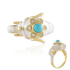 Anillo en plata con Turquesa bella durmiente