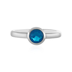 Anillo en plata con Ópalo azul de Etiopía
