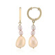 Pendientes en plata con Perla naranja Freshwater (TPC)