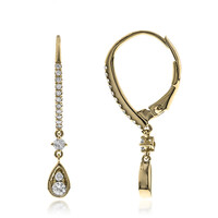 Pendientes en oro con Diamante I1 (G) (CIRARI)