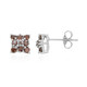 Pendientes en plata con Diamante fantasía