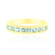 Anillo en oro con Turmalina nigeriana paraiba