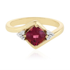 Anillo en oro con Granate de Malawi (La Revelle)