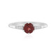 Anillo en plata con Granate de Mozambique