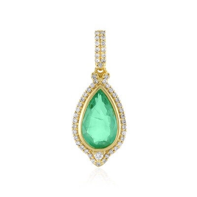 Colgante en oro con Esmeralda de Etiopía (AMAYANI)