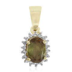 Colgante en oro con Andalucita