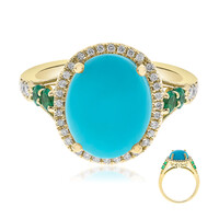 Anillo en oro con Turquesa