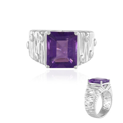 Anillo en plata con Amatista de Siberia (de Melo)