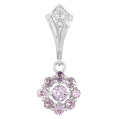 Colgante en plata con Turmalina cuprífera rosa