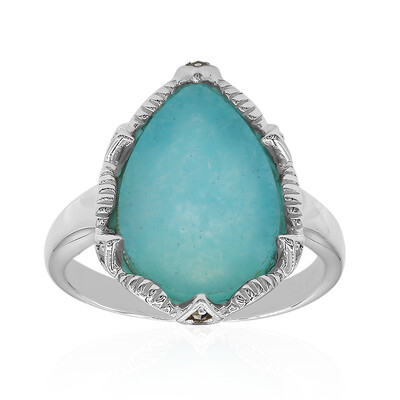Anillo en plata con Amazonita (Annette classic)