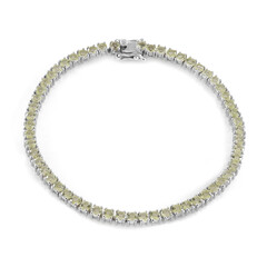 Brazalete en plata con Quarzo limón