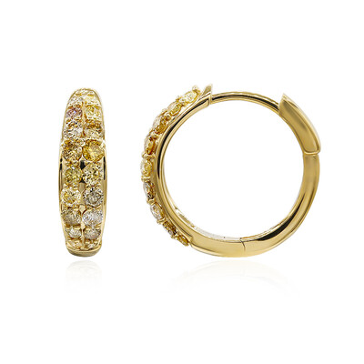 Pendientes en oro con Diamante fancy SI2 (CIRARI)