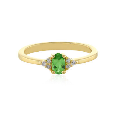 Anillo en plata con Tsavorita