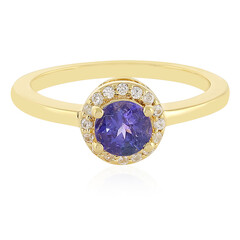 Anillo en plata con Tanzanita