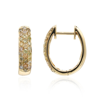 Pendientes en oro con Diamante fancy SI2 (CIRARI)