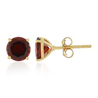 Pendientes en plata con Granate de Mozambique