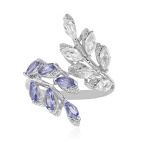 Anillo en plata con Tanzanita