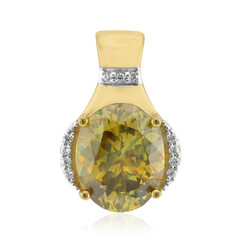 Colgante en oro con Esfalerita de Bulgaria