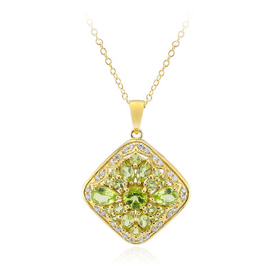 Collar en plata con Peridoto de Birmania