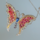 Collar en plata con Rodolita (Dallas Prince Designs)
