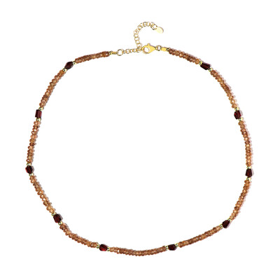 Collar en plata con Zircón cognac (Riya)