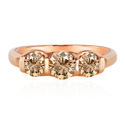 Anillo en oro con Diamante rosa de Francia de Argyle VS1 (Annette)