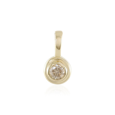 Colgante en oro con Diamante champán I2