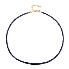 Collar en plata con Zafiro azul de Madagascar