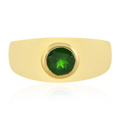 Anillo en plata con Diópsido de Rusia