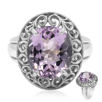 Anillo en plata con Amatista